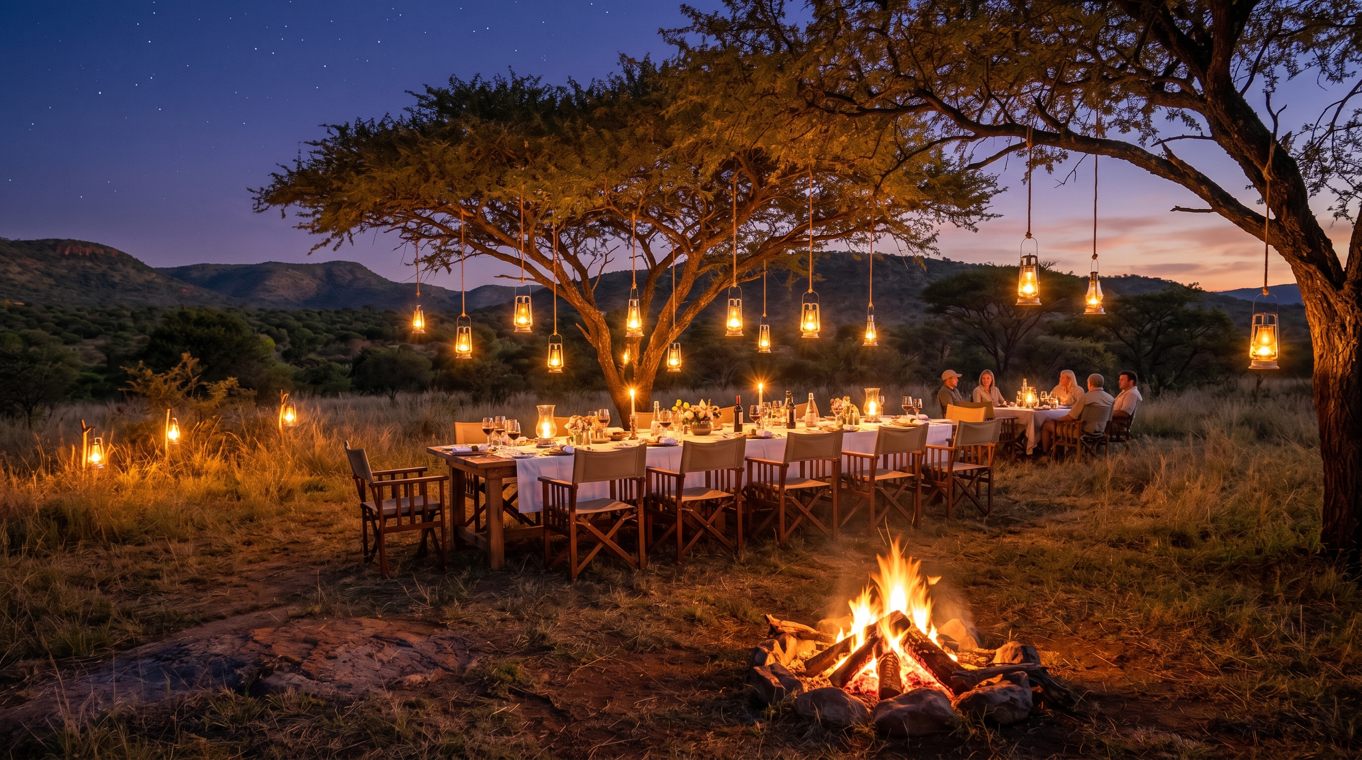 Bushveld dinner under the stars